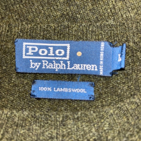 Lot of 2 Men’s Polo Ralph Lauren Pullover Wool sweaters Size Large - Picture 7 of 7